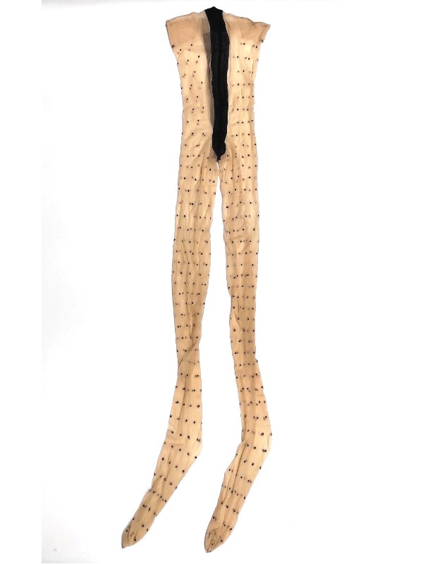 Ultra-thin high-waisted dot dance tights