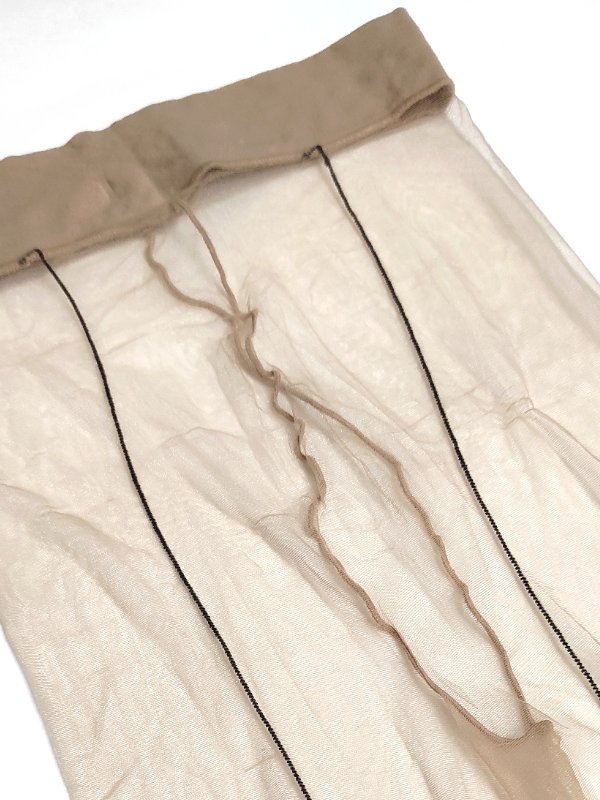 Ultra-thin fully transparent seamed basic dance tights