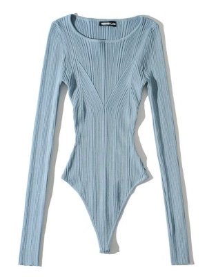 Aqua Blue cotton leotard 水藍色棉質連體衣