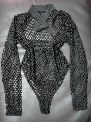 Black fishnet leotard 黑色網狀連體衣